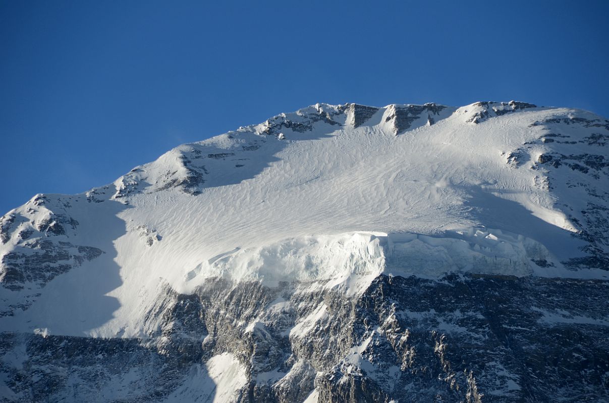 15 Dhaulagiri North Face Summit Close Up From French Pass 5377m Around Dhaulagiri 